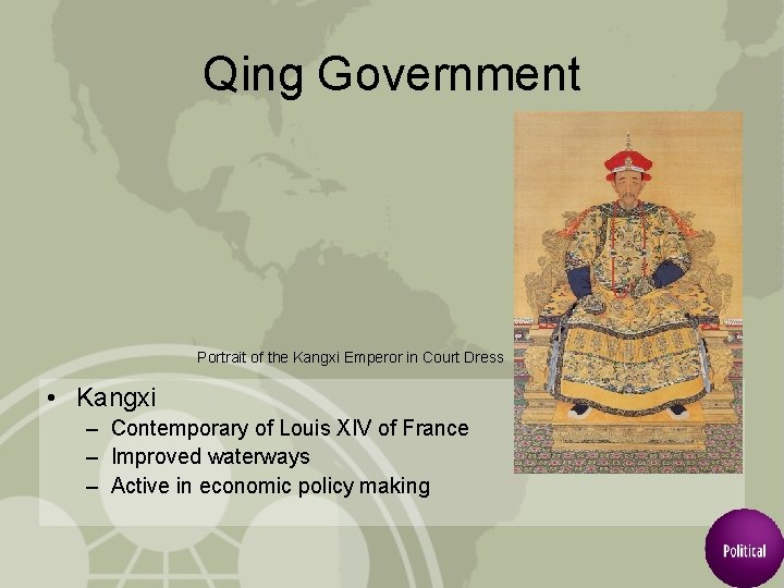 Qing Government Portrait of the Kangxi Emperor in Court Dress • Kangxi – Contemporary