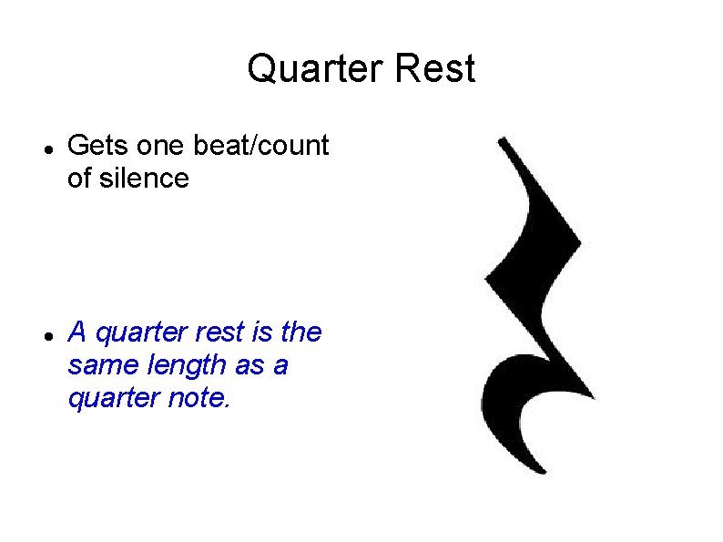 Single Rest Note and Rest Values Applied Music Whole Note