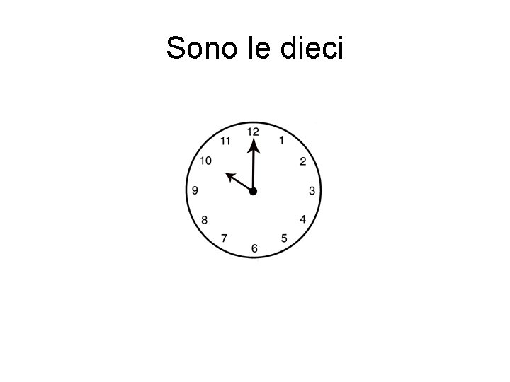 Sono le dieci 