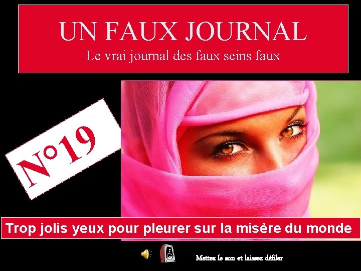 UN FAUX JOURNAL Le vrai journal des faux seins faux 9 1 ° N