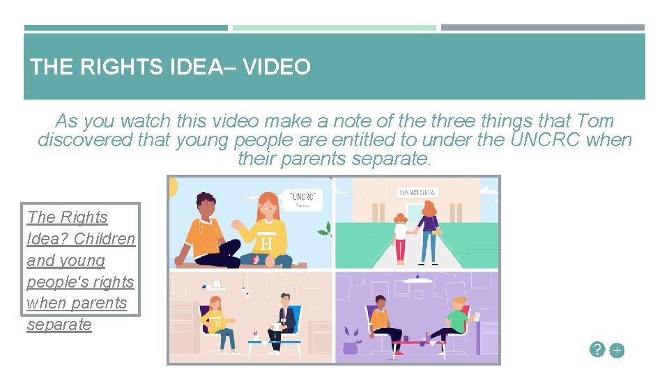 THE RIGHTS IDEA– VIDEO As you watch this video make a note of the