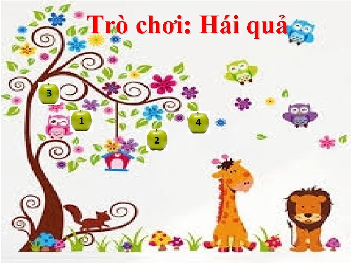 Trò chơi: Hái quả Trò chơi: Hái quả