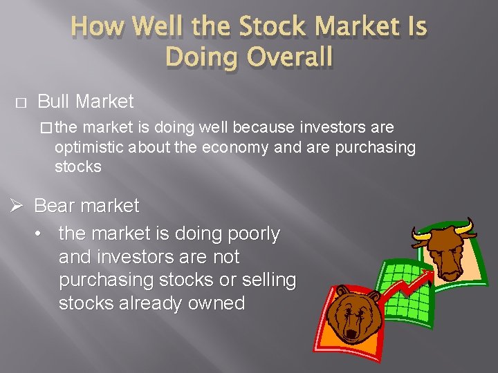 How Well the Stock Market Is Doing Overall � Bull Market � the market