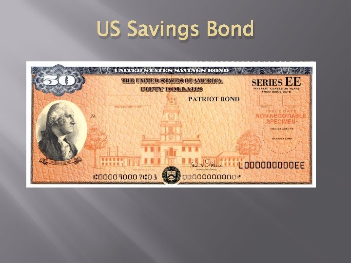 US Savings Bond 