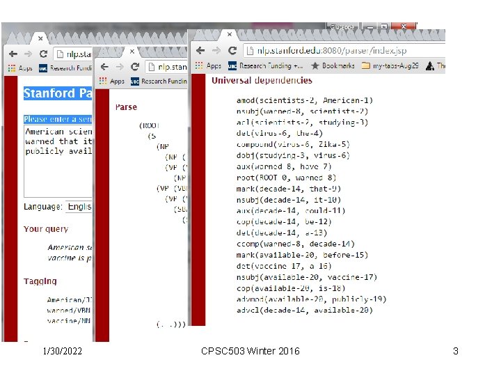1/30/2022 CPSC 503 Winter 2016 3 