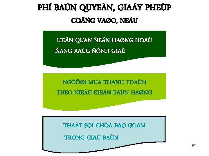 PHÍ BAÛN QUYEÀN, GIAÁY PHEÙP COÄNG VAØO, NEÁU LIE N QUAN ÑEÁN HAØNG HOAÙ