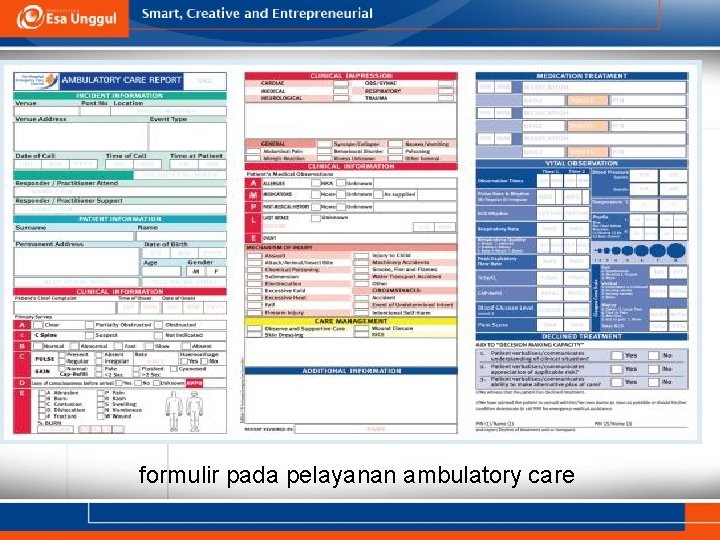 formulir pada pelayanan ambulatory care 