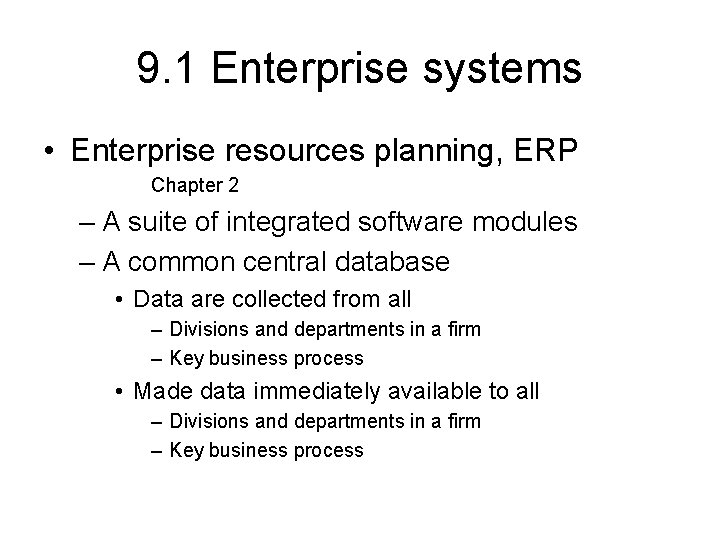 Enterprise Applications Achieving Operational Excellence Customer ...