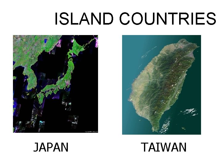 ISLAND COUNTRIES JAPAN TAIWAN 