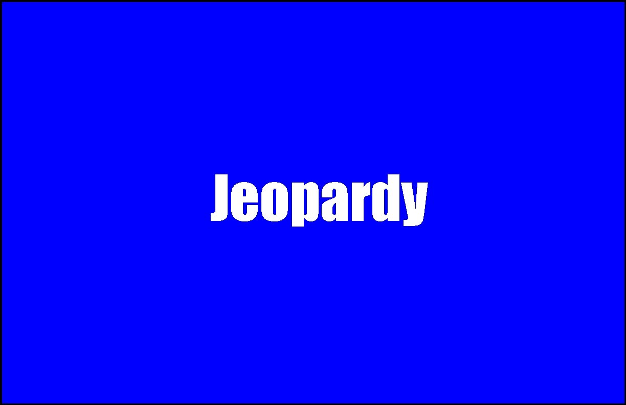 Jeopardy 