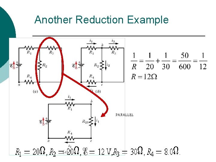 Another Reduction Example PARALLEL 