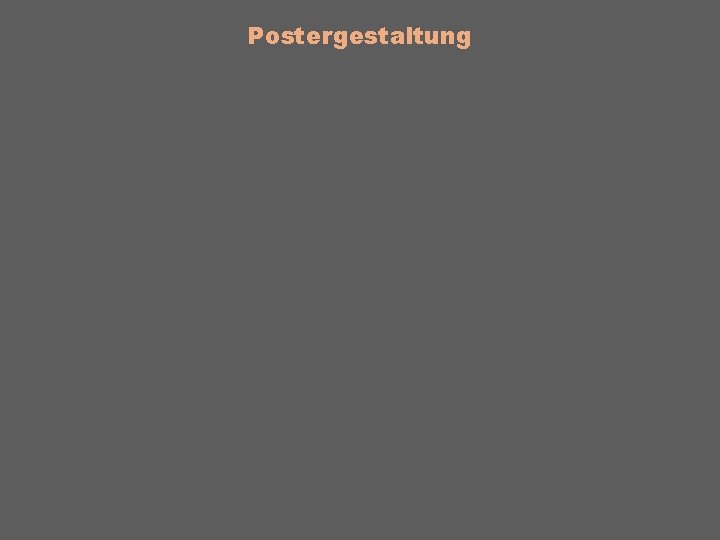 Postergestaltung 