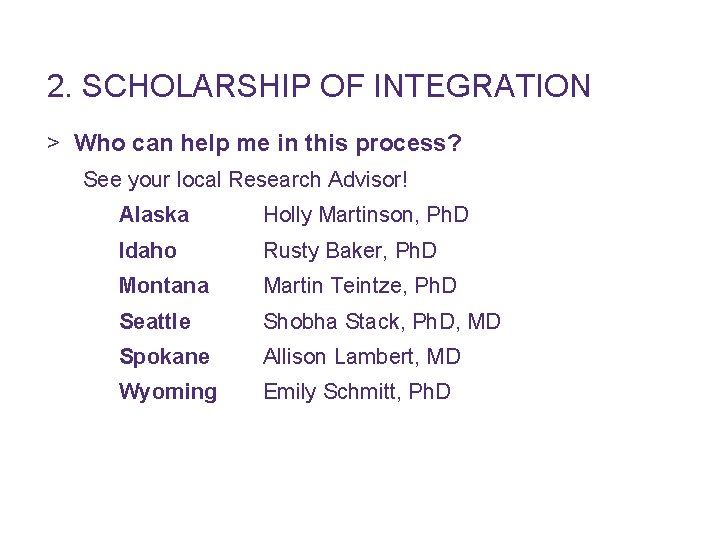 2. SCHOLARSHIP OF INTEGRATION > Who can help me in this process? See your
