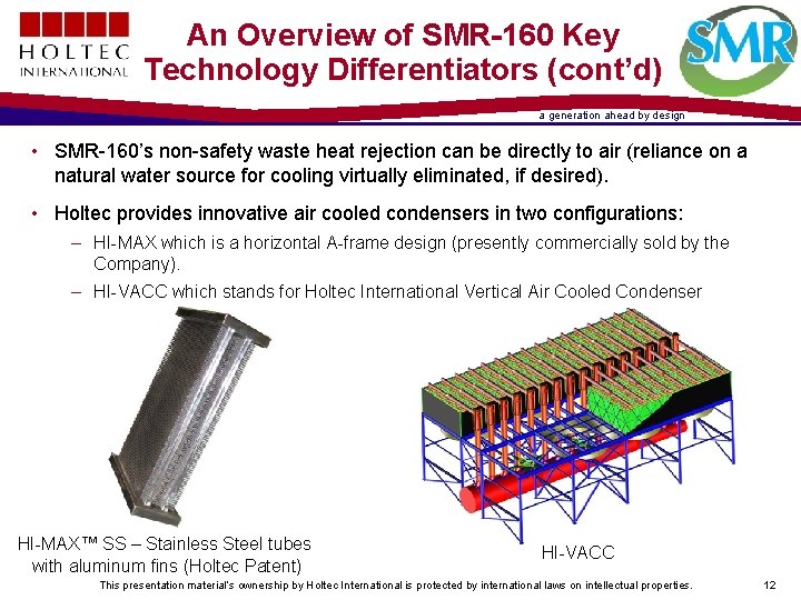 An Overview of SMR-160 Key Technology Differentiators (cont’d) a generation ahead by design •
