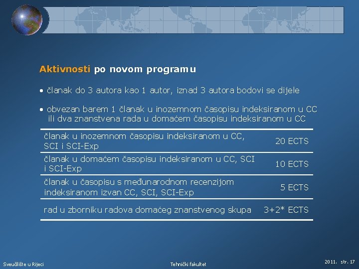 Aktivnosti po novom programu • članak do 3 autora kao 1 autor, iznad 3