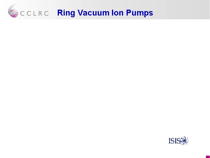Ring Vacuum Ion Pumps 