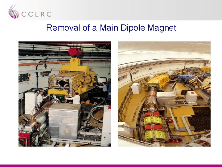 Removal of a Main Dipole Magnet 