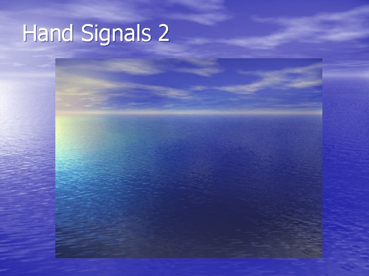 Hand Signals 2 