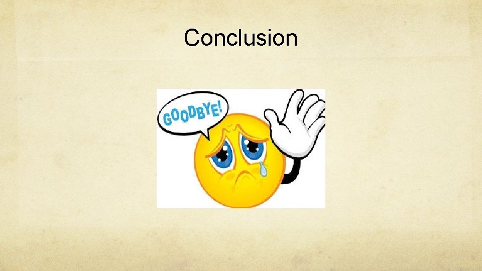 Conclusion 