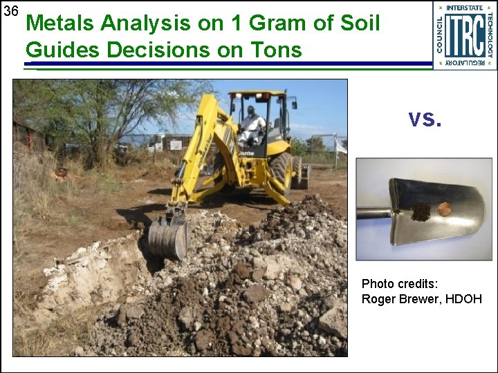 36 Metals Analysis on 1 Gram of Soil Guides Decisions on Tons vs. Photo