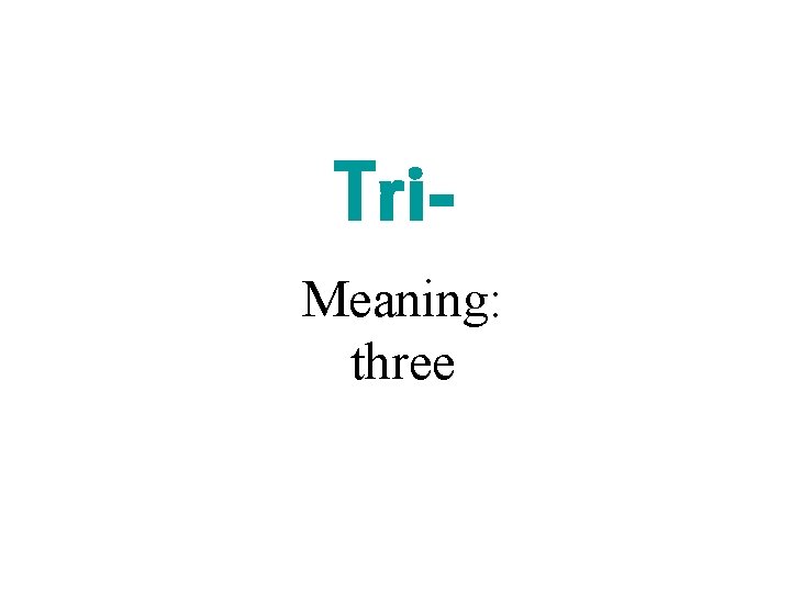 Word Parts I Biology I Example of how