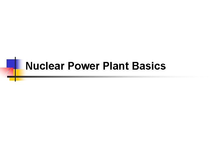 Nuclear Power Plant Basics 
