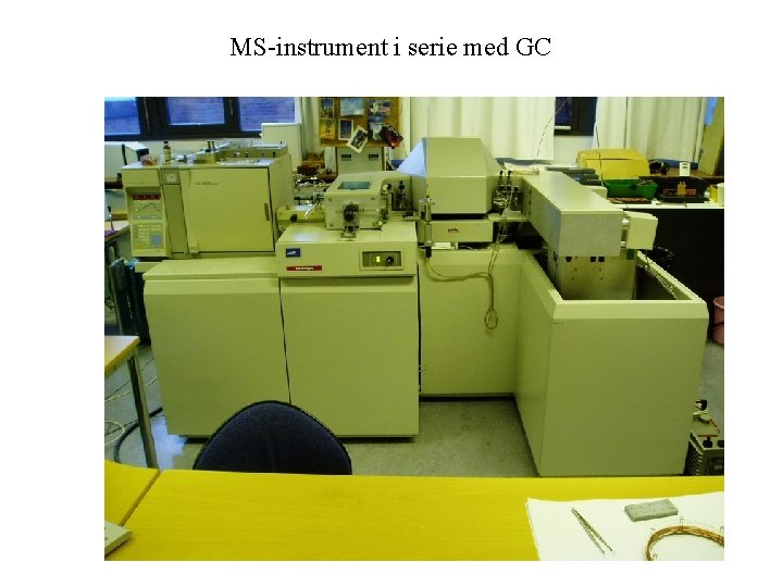 MS-instrument i serie med GC 