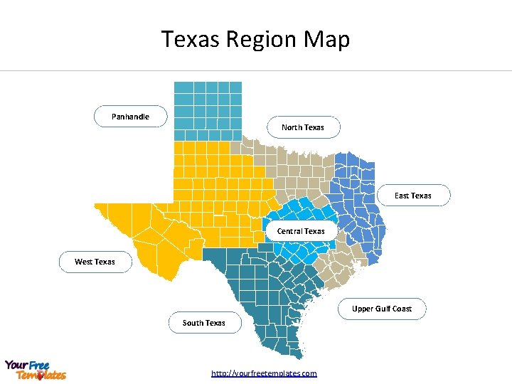 Texas Region Map Panhandle North Texas East Texas Central Texas West Texas Upper Gulf