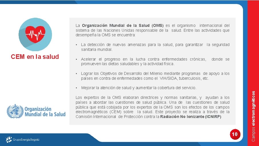 La Organización Mundial de la Salud (OMS) es el organismo internacional del sistema de