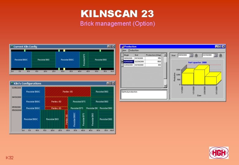 KILNSCAN 23 Brick management (Option) K 32 