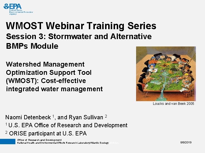 WMOST Webinar Training Series Session 3: Stormwater and Alternative BMPs Module Watershed Management Optimization