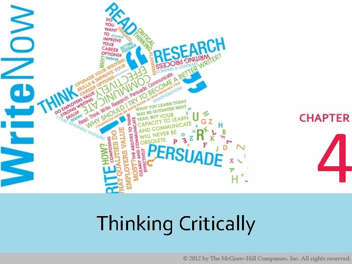 4 Thinking Critically 