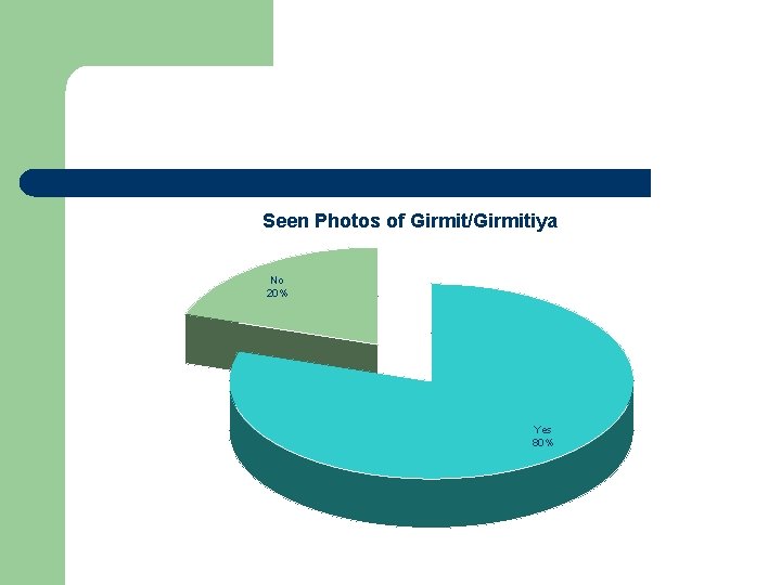 Seen Photos of Girmit/Girmitiya No 20% Yes 80% 