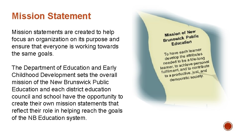 Mission Statement Mission statements are created to help focus an organization on its purpose