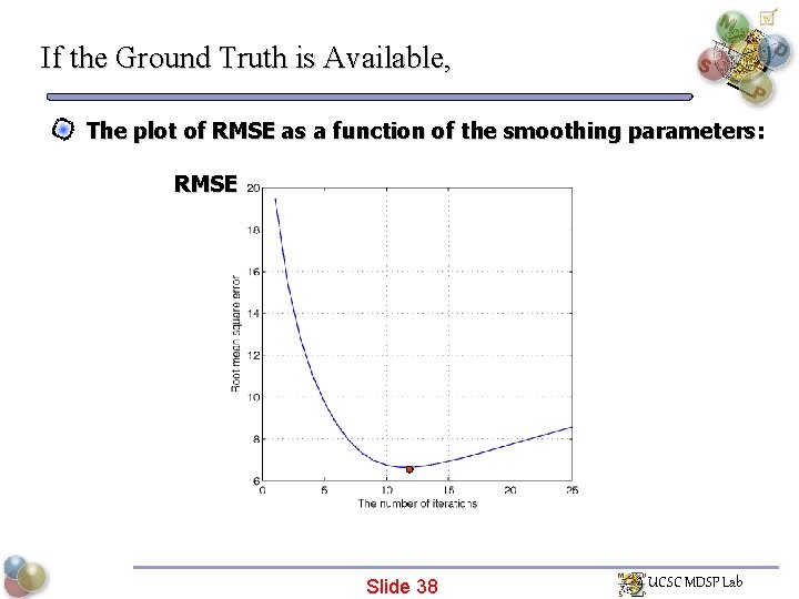 If the Ground Truth is Available, The plot of RMSE as a function of