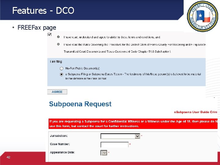 Features - DCO • FREEFax page 42 