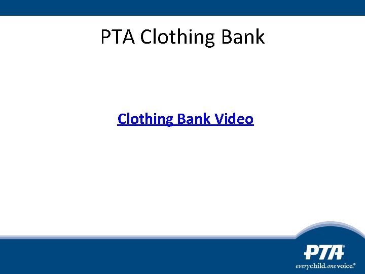 PTA Clothing Bank Video 
