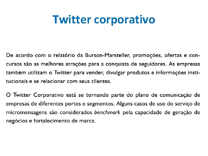 Twitter corporativo 