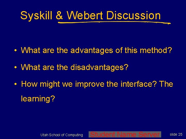 Syskill & Webert Discussion • What are the advantages of this method? • What