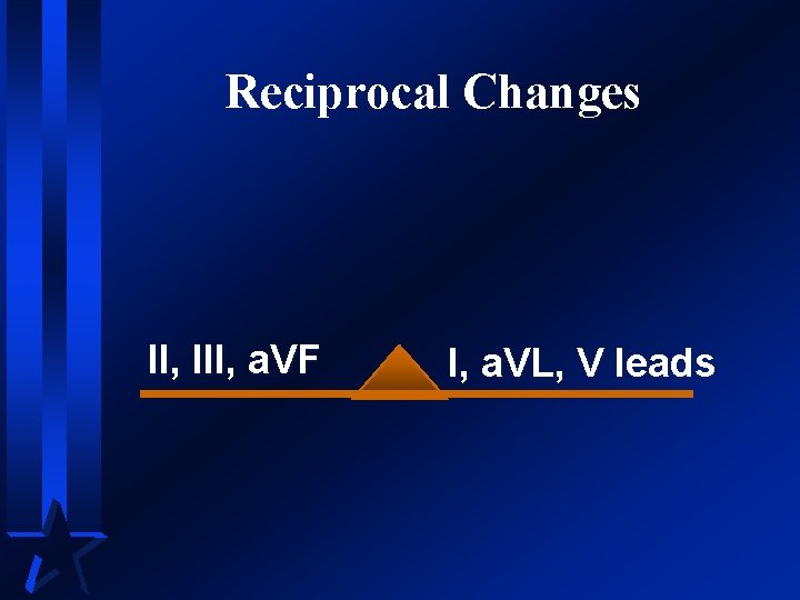 Reciprocal Changes II, III, a. VF I, a. VL, V leads 