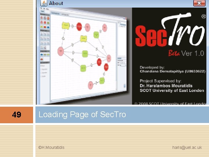 49 Loading Page of Sec. Tro ©H. Mouratidis haris@uel. ac. uk 