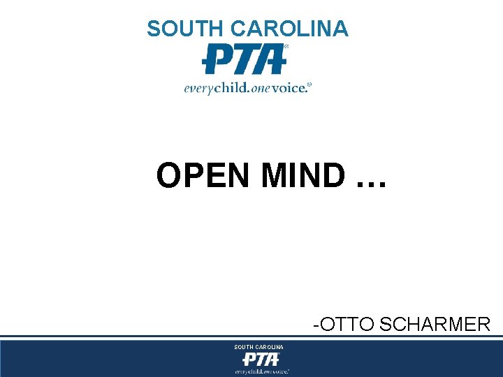 SOUTH CAROLINA OPEN MIND … -OTTO SCHARMER SOUTH CAROLINA 