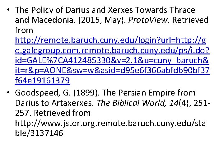  • The Policy of Darius and Xerxes Towards Thrace and Macedonia. (2015, May).