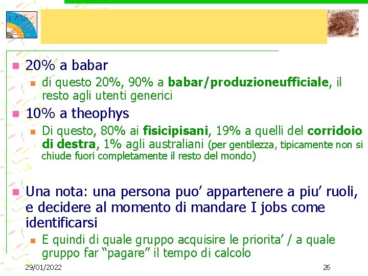 n 20% a babar n n di questo 20%, 90% a babar/produzioneufficiale, il resto