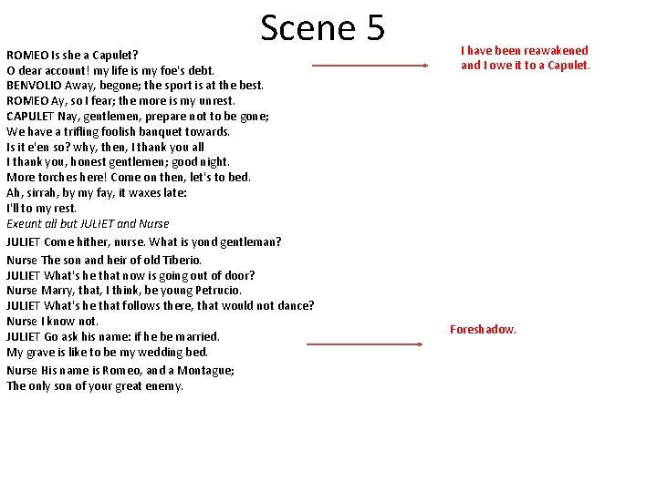 Scene 5 ROMEO Is she a Capulet? O dear account! my life is my