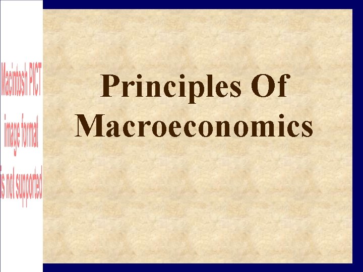 Principles Of Macroeconomics 