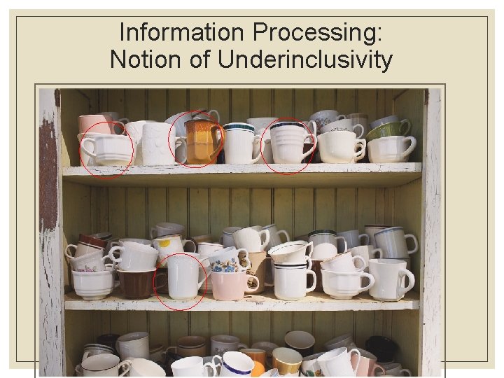 Information Processing: Notion of Underinclusivity 