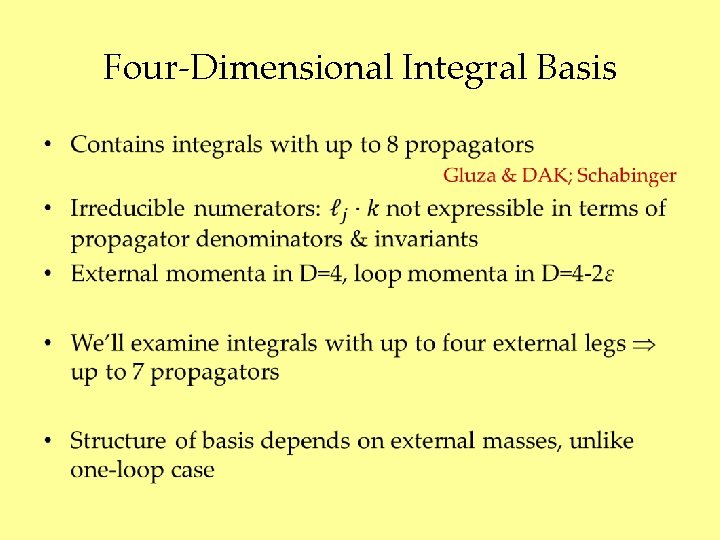 Four-Dimensional Integral Basis • 