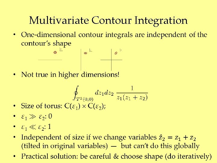 Multivariate Contour Integration • 