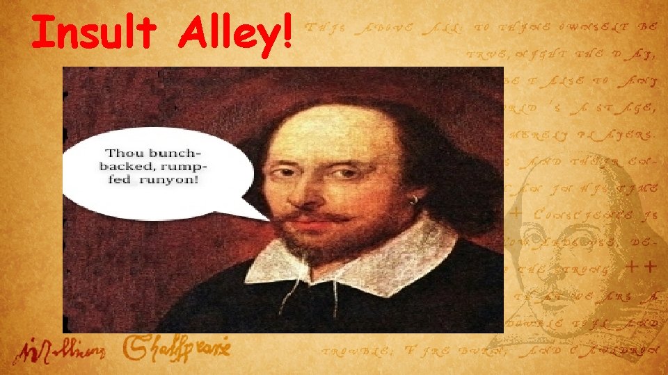 Insult Alley! 